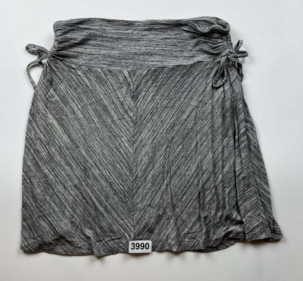 Dakini Women's Grey Dye Ruched Side A-Line Skirt Size L
